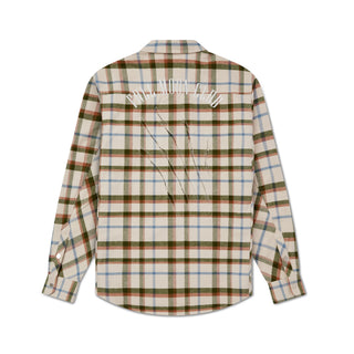 Full Moon Club Shirt - Grey / Blue Flannel Shirt