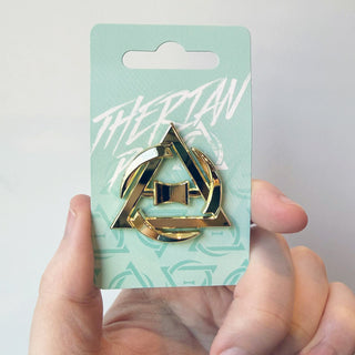 Therian Enamel Pin: Gold Enamel Pin