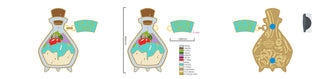 Fat Fur Potion Pin Enamel Pin