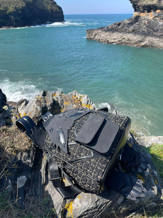 Waffpack: Black & Gold Tweed - Backpack - V - ART