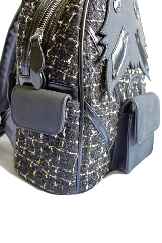 Waffpack: Black & Gold Tweed - Backpack - V - ART