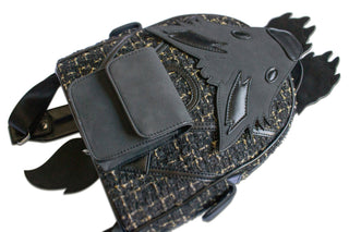 Waffpack: Black & Gold Tweed - Backpack - V - ART